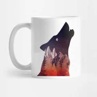 Wolf silhuette Mug